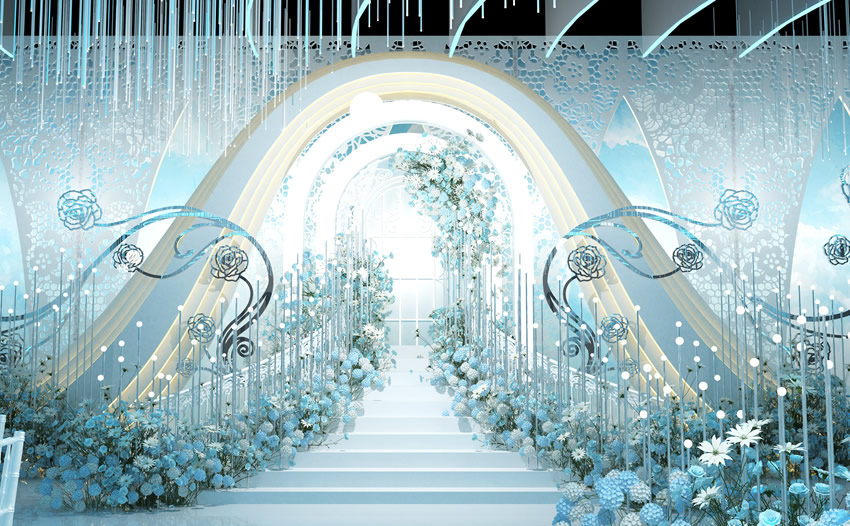 五家渠釡香烙馍村水晶厅效果展示